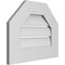 Ekena Millwork Octagonal Top Surface Mount PVC Gable Vent: Functional, w/ 3-1/2"W x 1"P Standard Frame, 20"W x 16"H GVPOT20X1601SF - alternate 5